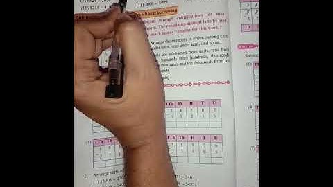 vertical arrangement subtraction class 4