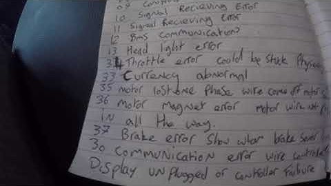 ALL Error codes FOR S830 display samebike lo26 S830 display