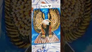 Canvas painting 🎨🦅💫 #artshorts #canvaspainting #febricpainting #eagle #viralshortsvideo #like #views