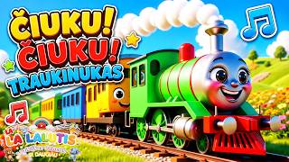 Traukinukas ČIUKU ČIUKU 🚂 Dainelės apie traukinukus vaikams | Linksmų vaikiškų dainelių rinkinukas