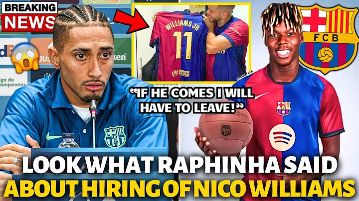 🚨BOMBSHELL! LOOK WHAT RAPHINHA SAID ABOUT THE HIRING OF NICO WILLIAMS! NOBODY EXPECTED! BARÇA NEWS!