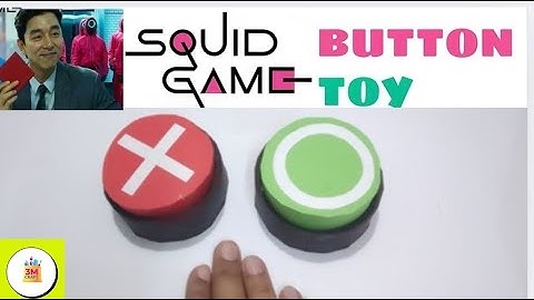 DIY Button Toy Squid Game|How to make| #origami#Viral squidgame2#All Squid Game Tutorial|Paper craft