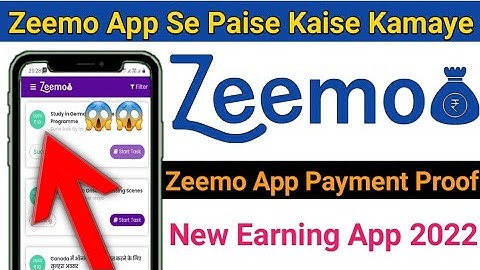 Zeemo App Se Paise Kaise Kamaye | Zeemo App Payment Proof | New Earning App 2022 | Zeemo App Review
