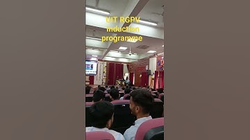 Induction programme in UIT RGPV BHOPAL