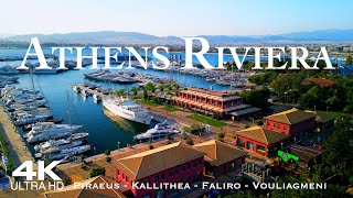 [4K] ATHENS RIVIERA 🇬🇷 Αθήνα 2024 1 HOUR Drone Aerial of Piraeus Faliro & Vouliagmeni | Greece