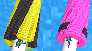 Stack Rush! Very satisfying and relaxing ASMR slicing game