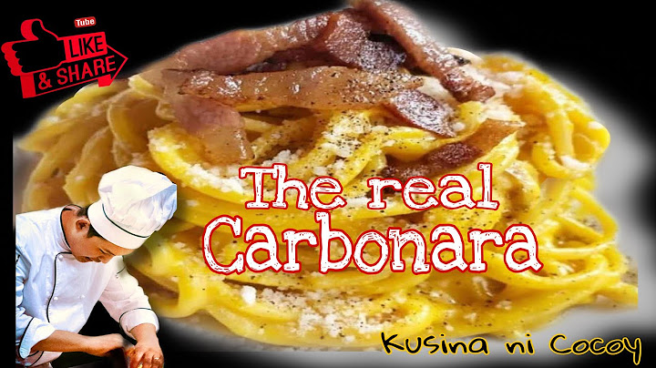 The Real Carbonara in 10 minutes - La Vera Carbonara