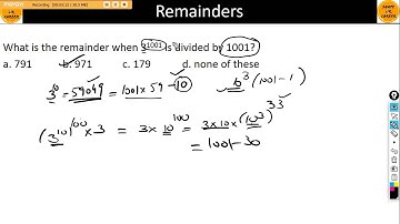 Remainder Theorem 2 by 100%iler in CAT (QA and LRDI). Quant, Reasoning and Data Interpretation.
