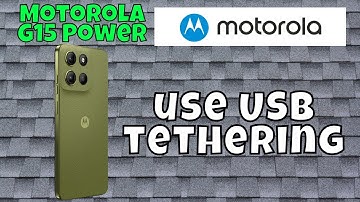 Motorola G15 Power USB Tethering || USB tethering settings || How to use USB tethering