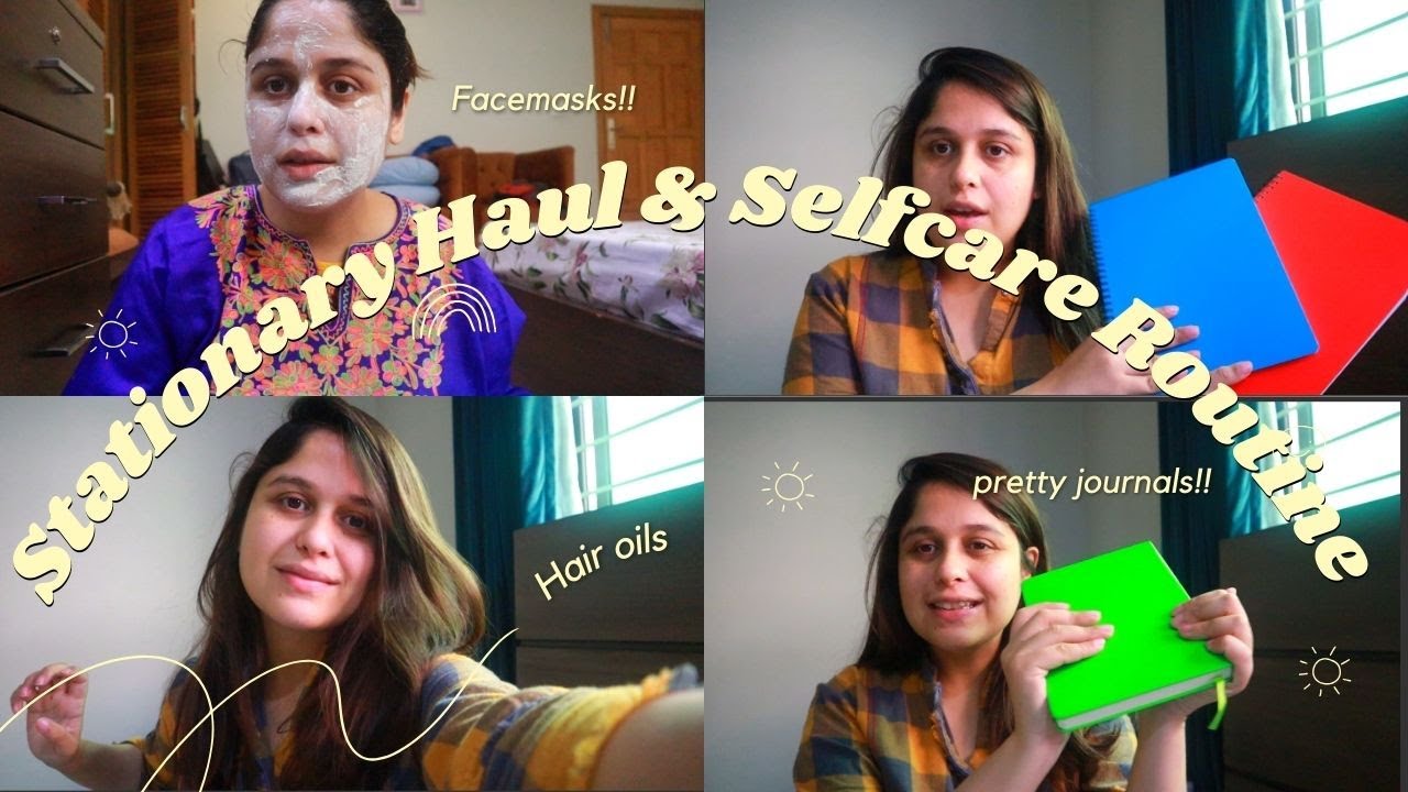 Haul Routine Buds VLOG: Stationery Haul & Selfcare Routine - YouTube