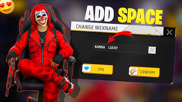 How to Add Space in Free Fire Name | Free Fire Name Change