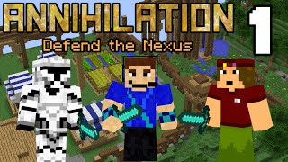 MInecraft Annihilation w/ Finn, Alex, and Kiwi - EP1 - DEFEND THE NEXUS!
