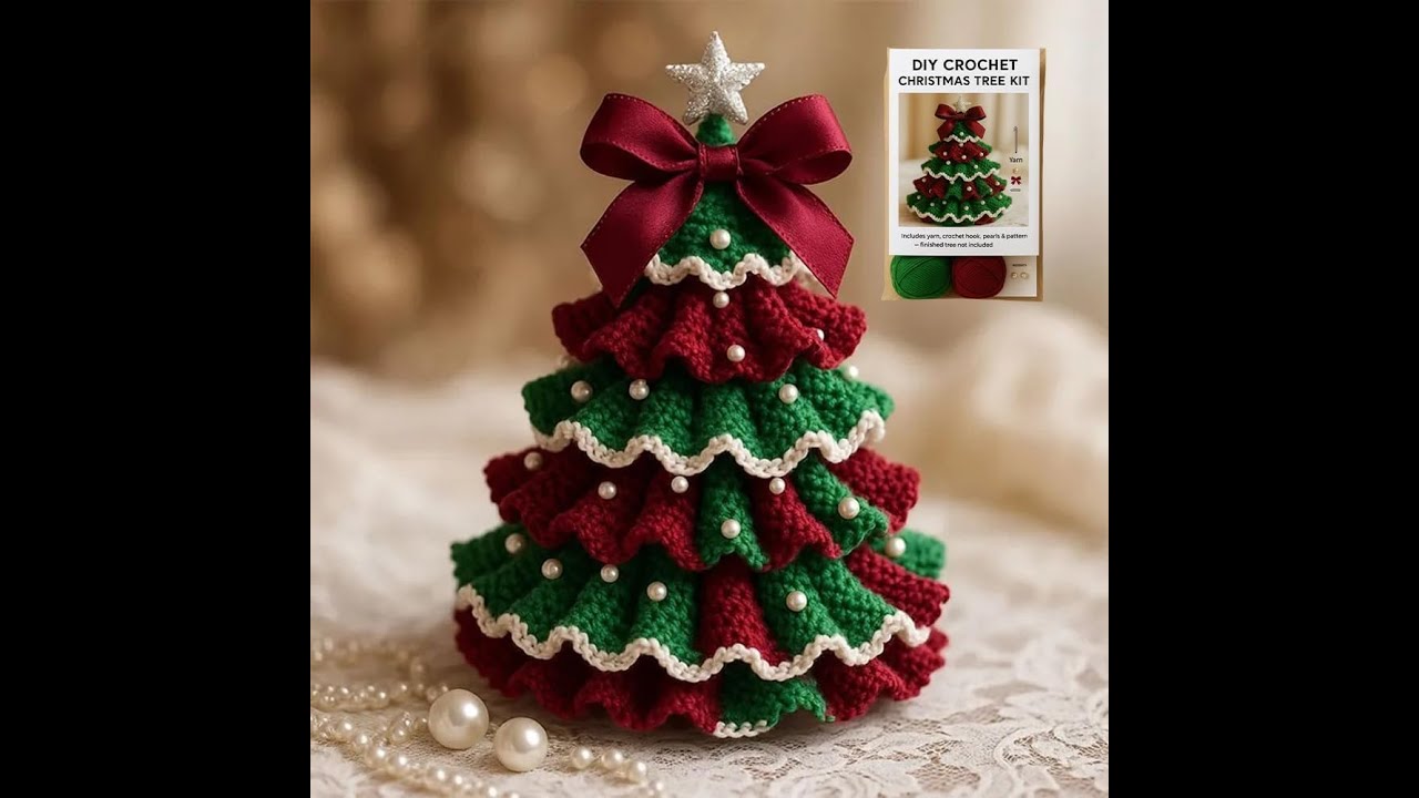 DIY Crochet Christmas Tree Video Tutorial (Full Version)