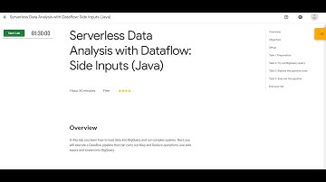 Serverless data analysis with dataflow - side input - java