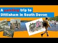 A painting trip to Dittisham in South Devon by Liam O'Farrell, showing the village and painting tips