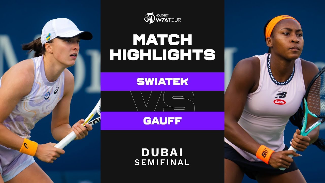 WTA 1000 de Dubai: Gauff bate recordes e encara Iga na semifinal · Revista  TÊNIS