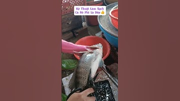 Cách Làm Sạch Cá Rô Phi Nhanh Như Gió Mà Tôi Mới Gặp 👍 #shorts