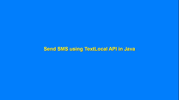 Send SMS using TextLocal API in Java