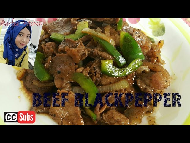 Resep Daging Sapi Lada Hitam Beef Black Pepper Recipe Youtube