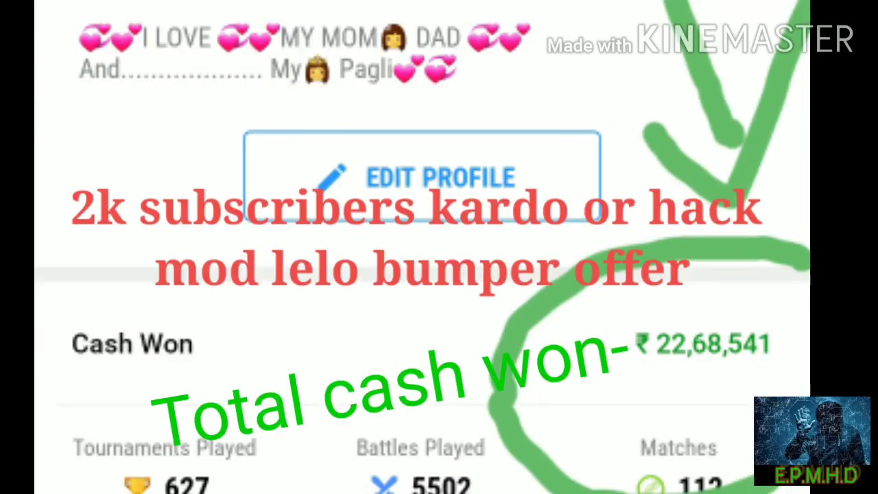 2k Subscriber Kardo or MPL ka mod apk lelo Only