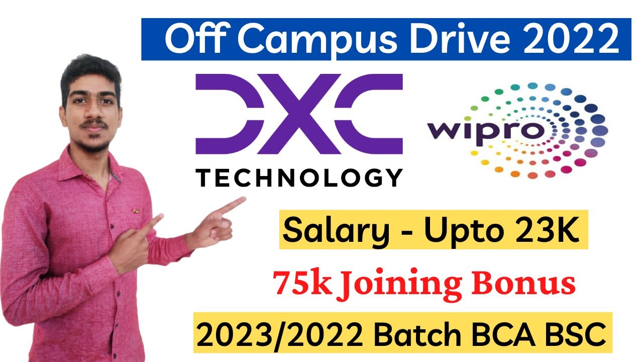 DXC Technology Recruitment 2022 | Wipro Off Campus Drive 2022 | Wipro ...