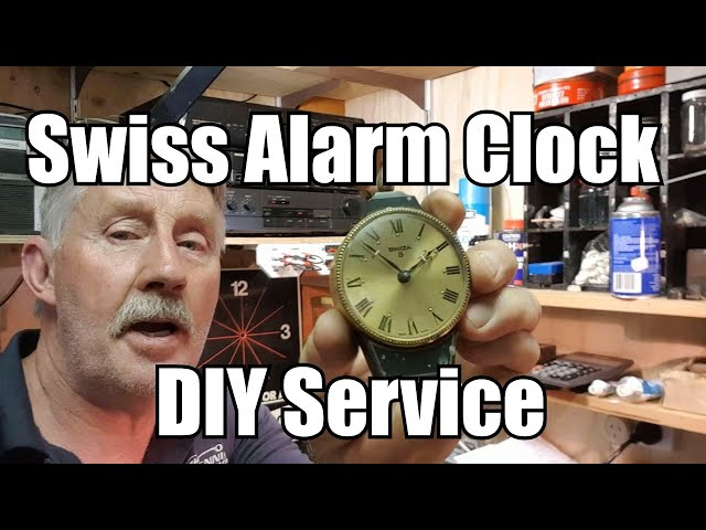 Repairing a Vintage Swiss Swiza 8 Alarm Clock. How to DIY Service