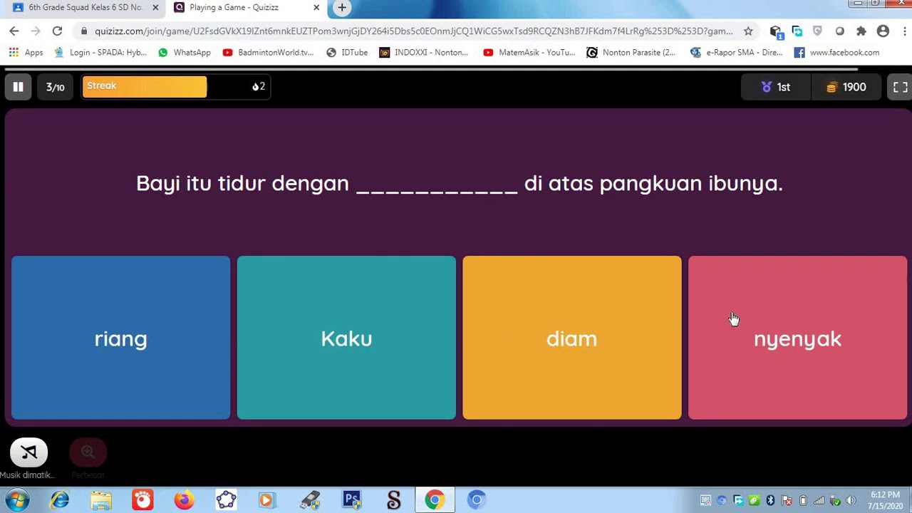 Cara Join Quizizz Games dari Google Calssroom
