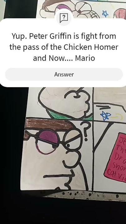 Fan-Made: Smg4 Drawing shorts: Mario VS Peter Griffin Fight for stealing food from him & Now.. beans