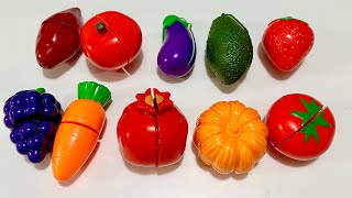 ASMR - Satisfying video cutting fruits and veggies with Avocado, Apple, Carrot | Oddly satisfying
