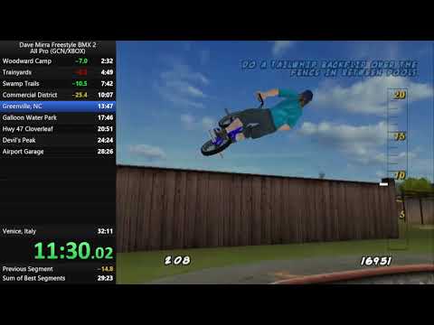 Dave Mirra Freestyle BMX 2 all pro 31:34 (World record, GameCube speedrun, emulated)