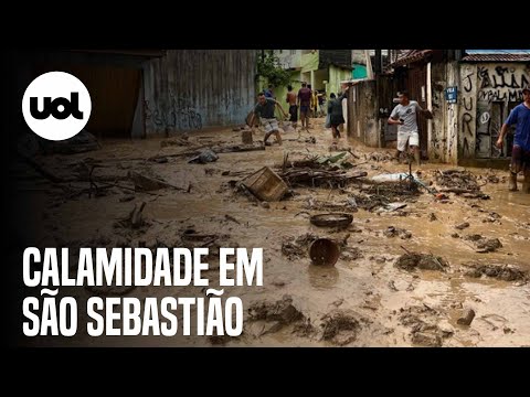 São Sebastião declara calamidade pública: chuva causa deslizamentos e deixa desabrigados
