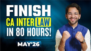 100% Live Exam Oriented Batch for Law - Sept'26 & Jan'27 | CA Inter | ICAI | CA Shubham Singhal