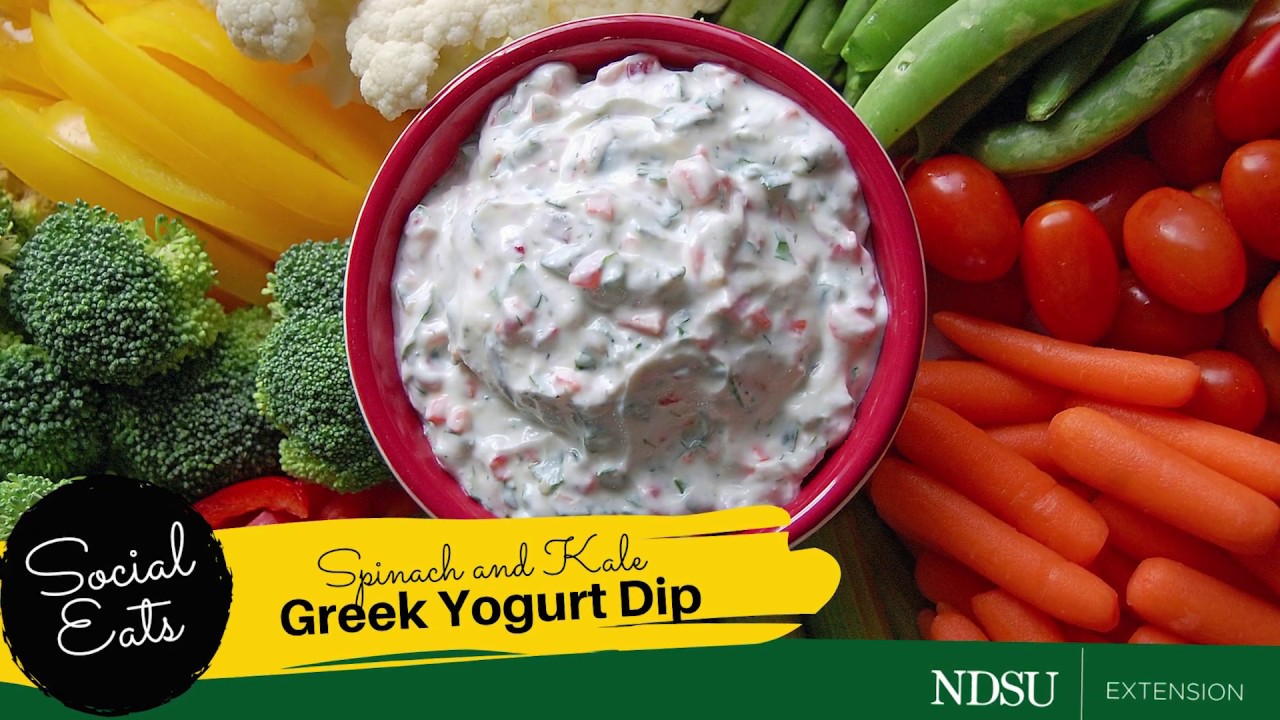 Spinach and Kale Greek Yogurt Dip YouTube