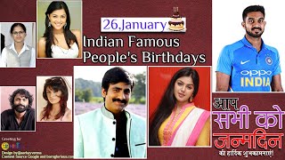 26-01-2021 Indian celebrity, Bollywood celebrities, Famous People's Birthdays