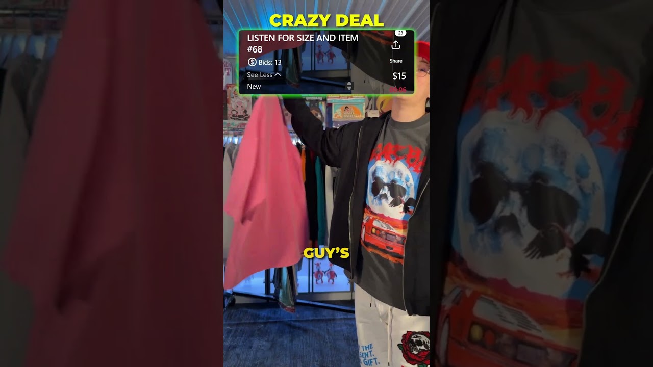 Live Auction "Intense Tee" #whatnot #reselling #liveauction #streetwear #liveselling