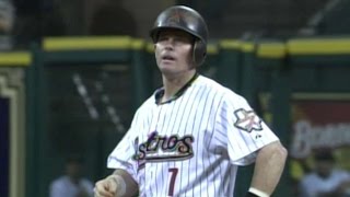 Video thumbnail of "Biggio gets his 3,000th in five-hit night"