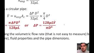 Fluid Mechanics in English | 44 | Pressure drop for laminar flow and Poiseuille's law