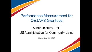Performance Measurement for OEJAPS Grantees