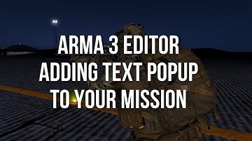Arma 3 Editor | Adding Text to Mission on a Trigger