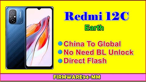 REDMI NOTE12C _ EARTH _ Global Rom _ No Need Unlock Nootloader