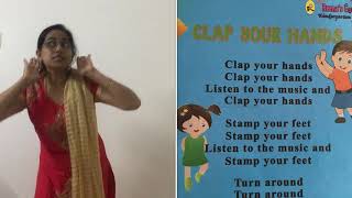 Nursery Rhymes Clap Your Hands To Teach Rhymes For Preschool Kids Rhymes For Preschool Kids