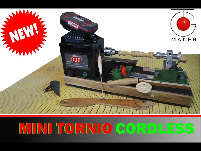 mini tornio per legno fai da te cordless 