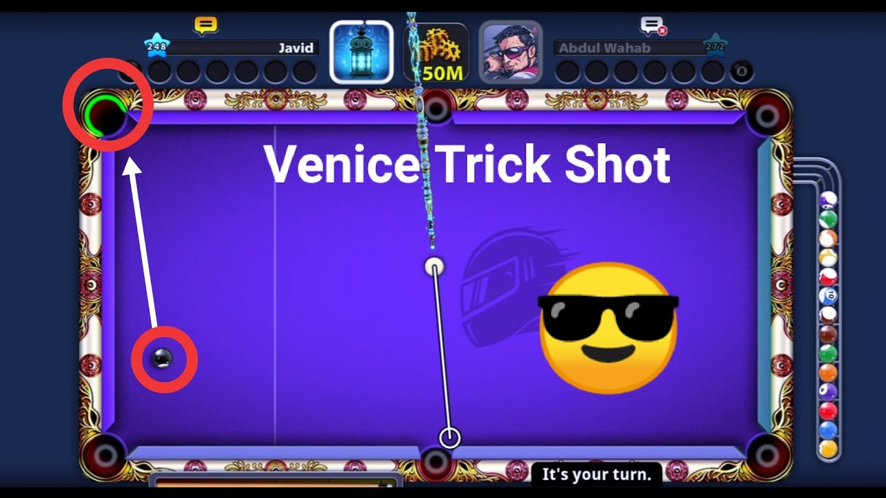 150 million coins | Venice Trick Shot & Kiss Shot | 8 Ball ...