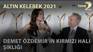 Pantene Altın Kelebek 2021 Demet Özdemirin Kırmızı Halı Şıklığı