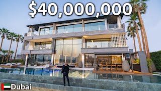 Touring a $40,000,000 Dubai Mega Mansion with Underwater Garage