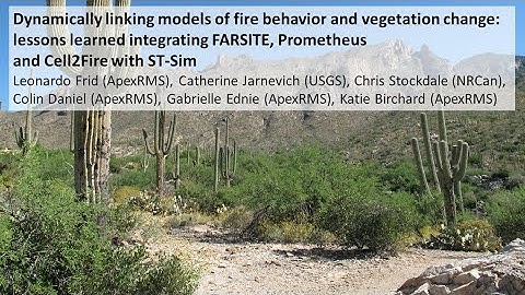 Dynamically linking models of fire behavior and vegetation change | Leonardo Frid (ApexRMS)