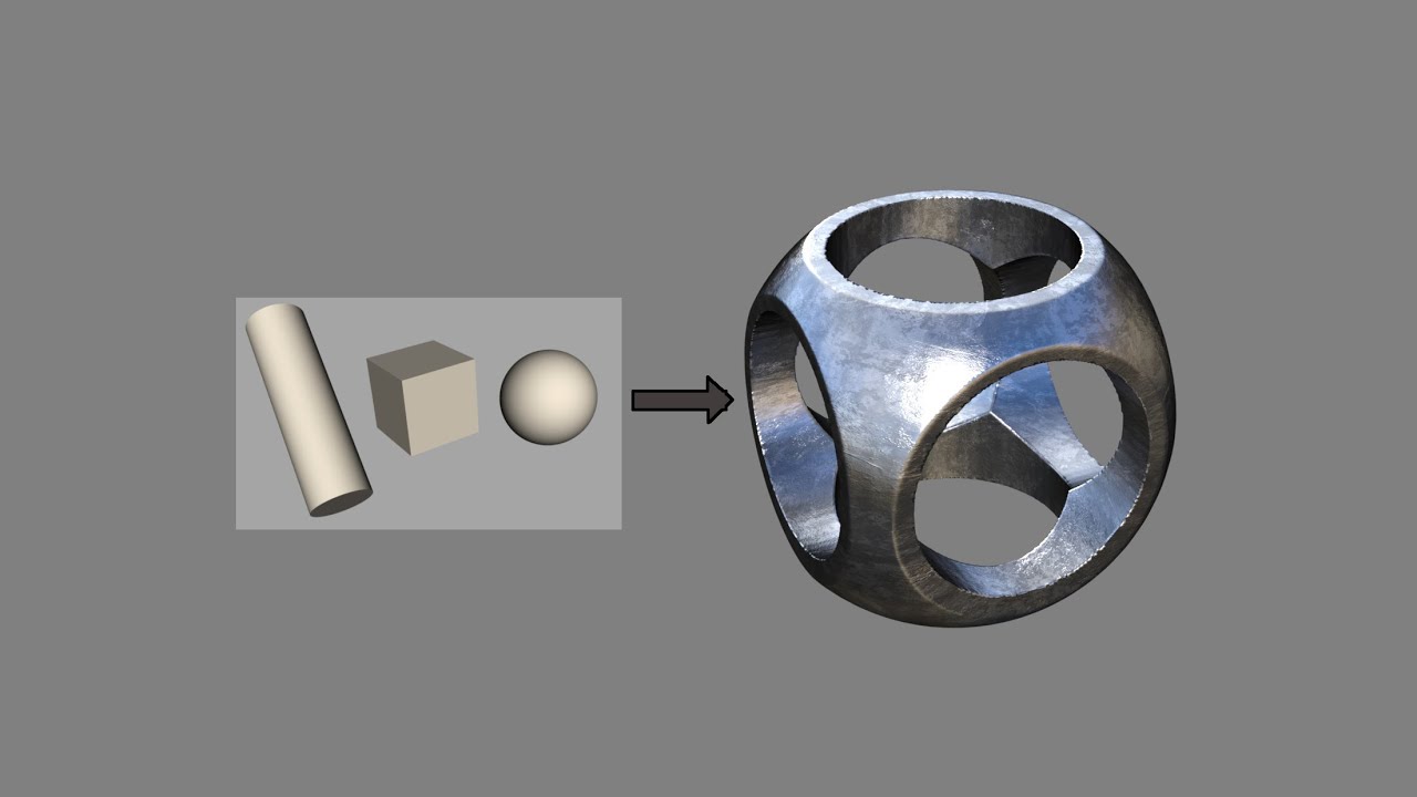 Gescon: Constructive Solid Geometry for DAZ Studio - YouTube