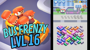 🏅 BUS FRENZY: Station Shuffle 🚗🚌🚙🚕 LVL 16 🛻🚓🚕🚐 GAMEPLAY