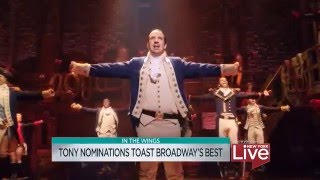 Live at the 2016 TONY NOMINATION announcements!!!