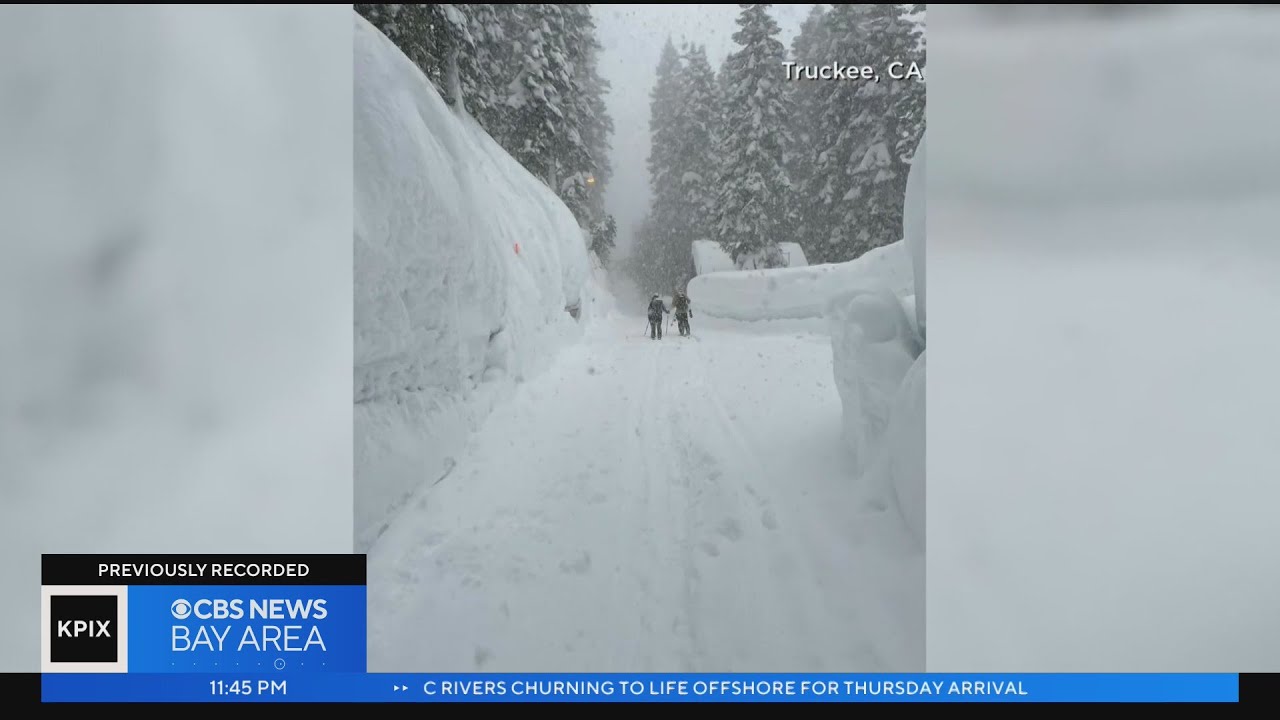 Snowbound Sierra braces for another blast of wintry weather - YouTube